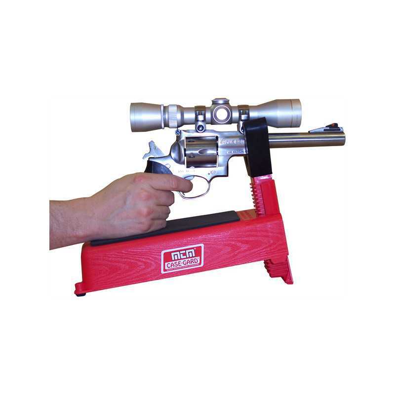 MTM Case Gard Pistol Handgun Rest - Adjustable All Plastic Rest Red