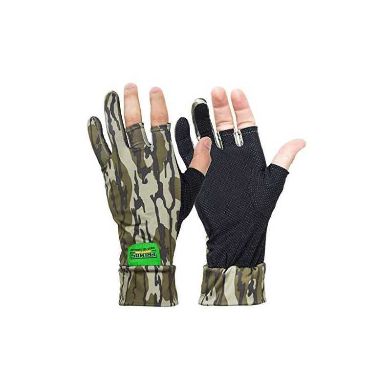 Primos Stretch fingerless gloves Mossy Oak Bottomland