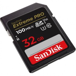 SanDisk Extreme Pro 32GB SDHC Memory Card 100MB